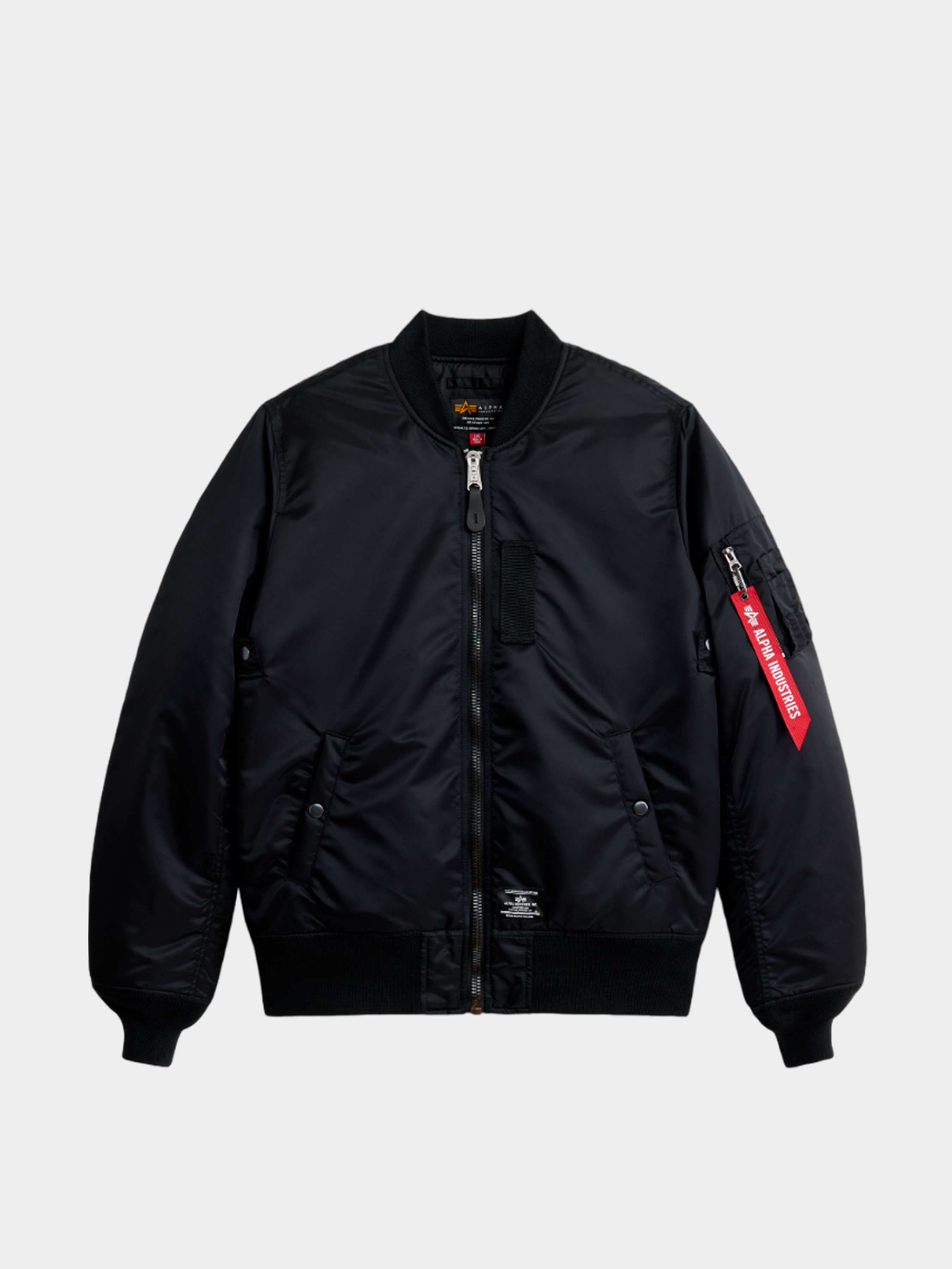 Бомбер Alpha Industries MJM53504C1_001 для мужчин, цвет: Чёрный - купить по  выгодной цене в Казахстане | INTERTOP