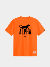 Оранжевый - Футболка Alpha Industries
