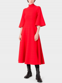 Красный - Платье миди Emporio Armani
