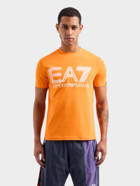 Оранжевый - Футболка EA7