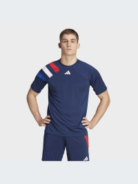 Синий - Футболка спортивная adidas