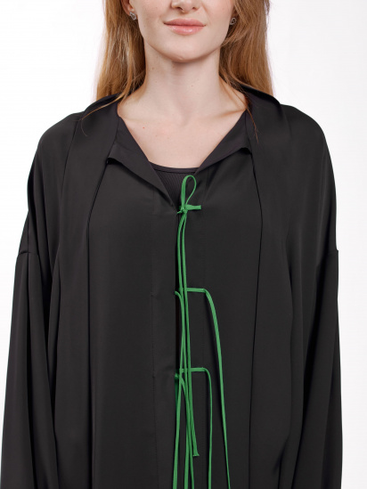 Рубашка с длинным рукавом SLT.addict модель T0037-Silk_BLACK — фото 6 - INTERTOP