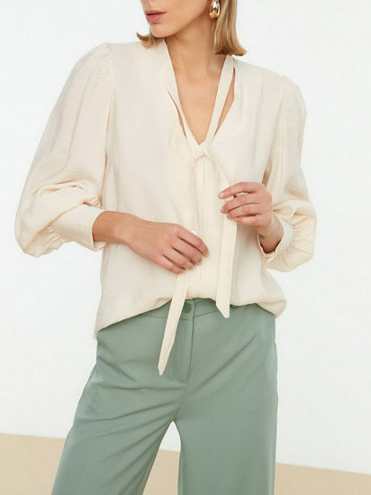 Блуза с длинным рукавом Trendyol модель TWOSS22GO0252/Ekru — фото - INTERTOP