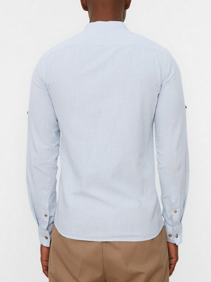 Рубашка с длинным рукавом Trendyol модель TMNSS20GO0188/Mavi — фото 3 - INTERTOP