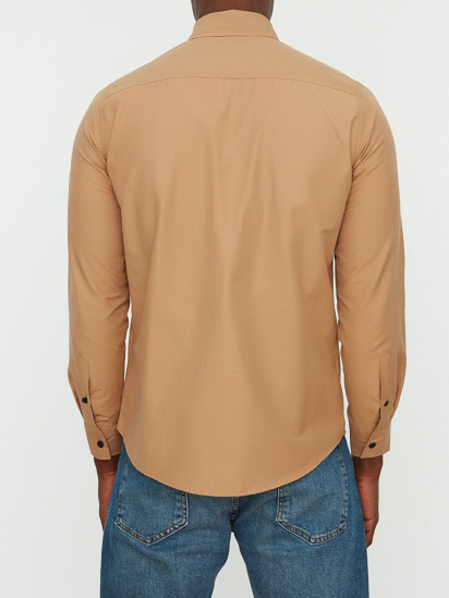 Рубашка с длинным рукавом Trendyol модель TMNSS22GO0050/Camel — фото 6 - INTERTOP