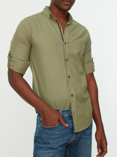 Рубашка с длинным рукавом Trendyol модель TMNSS20GO0189/Yesil — фото - INTERTOP